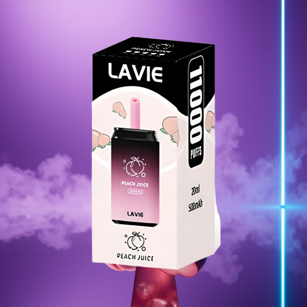 LAVIE Aurora 11000 Puffs Vape Desechable Jugo de Melocotón 22ML 650mAh Tipo C