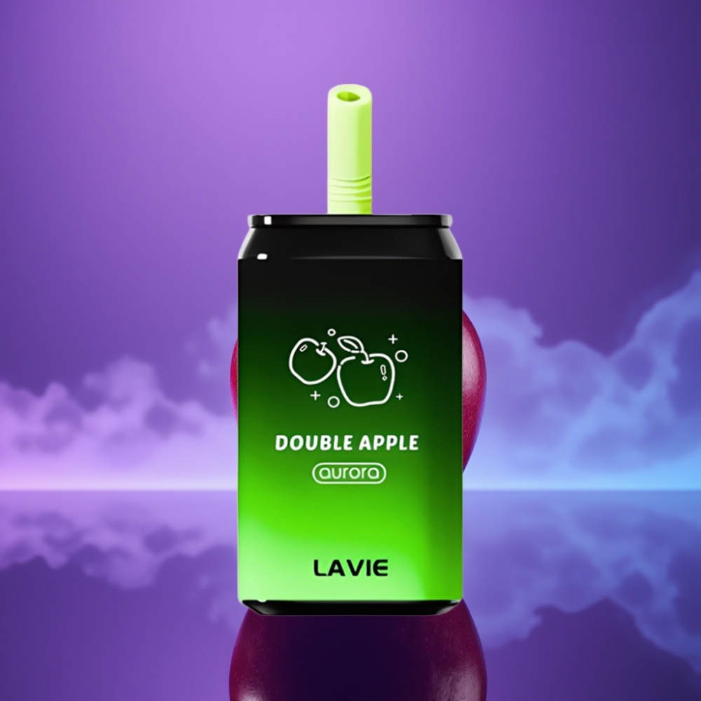 LAVIE Aurora 11000 Puffs Vape Desechable Recargable Manzana Doble 22ML Tipo C
