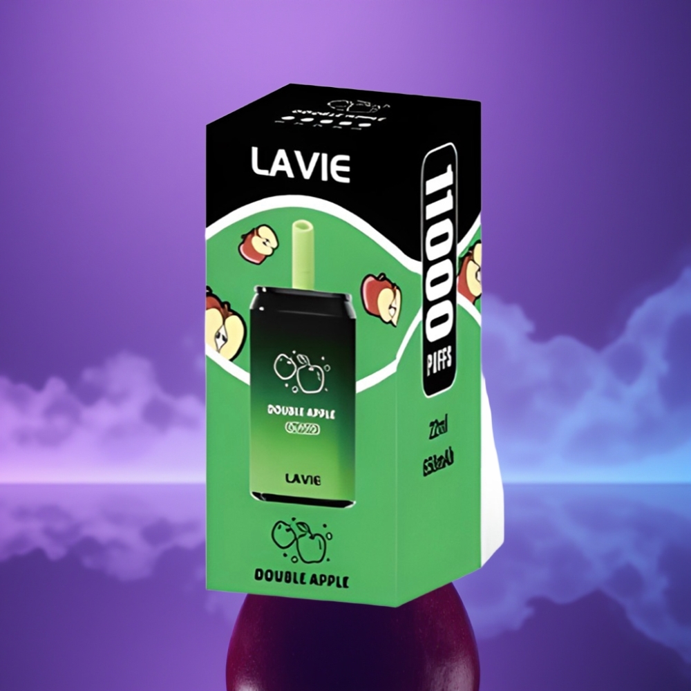 LAVIE Aurora 11000 Puffs Vape Desechable Recargable Manzana Doble 22ML Tipo C