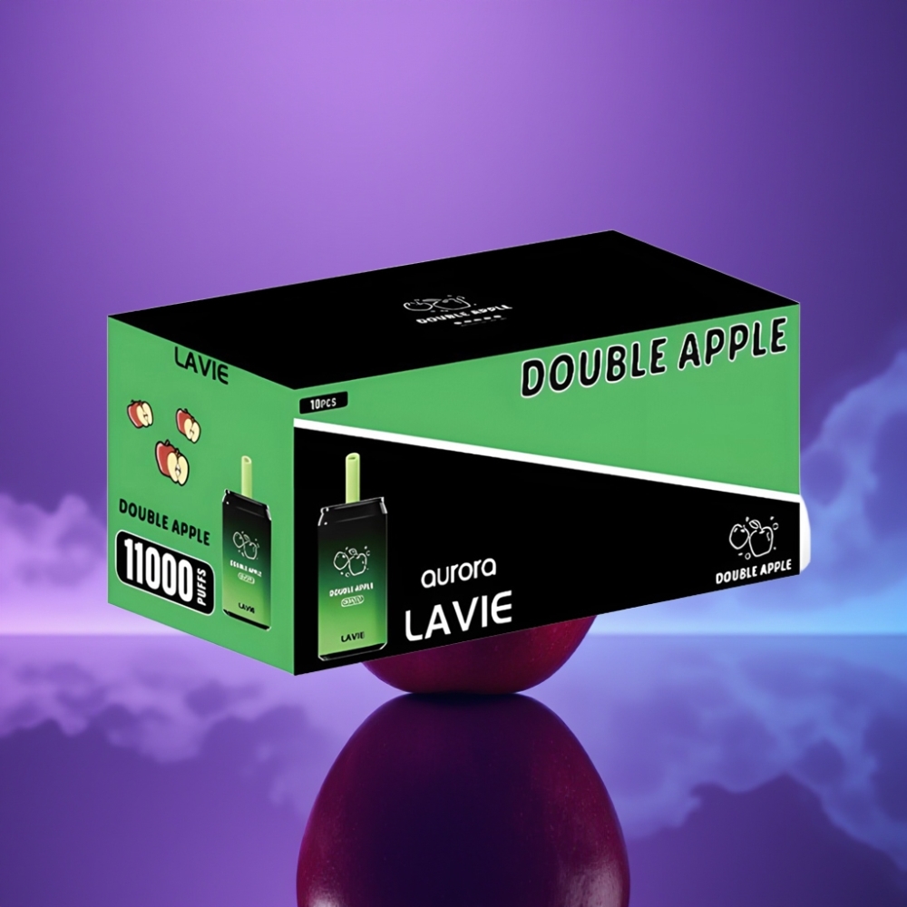 LAVIE Aurora 11000 Puffs Vape Desechable Recargable Manzana Doble 22ML Tipo C