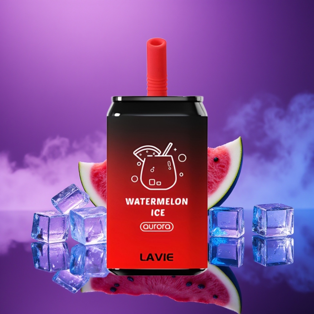 LAVIE Aurora 11000 Puffs Vape Desechable Sandía Helada Recargable Tipo C 22ML 650mAh