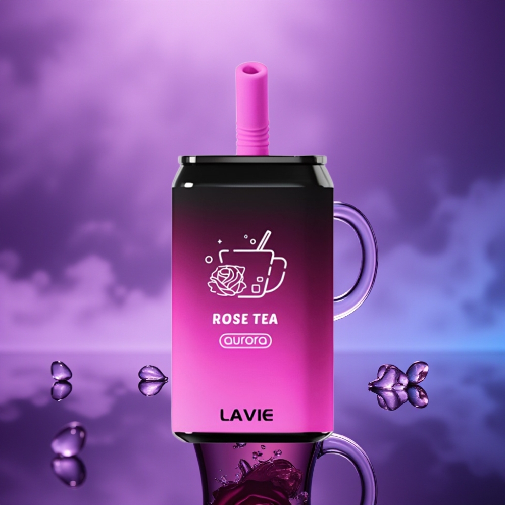 LAVIE Aurora 11000 Puffs Vape Desechable Té de Rosa Recargable Tipo C 22ML 650mAh