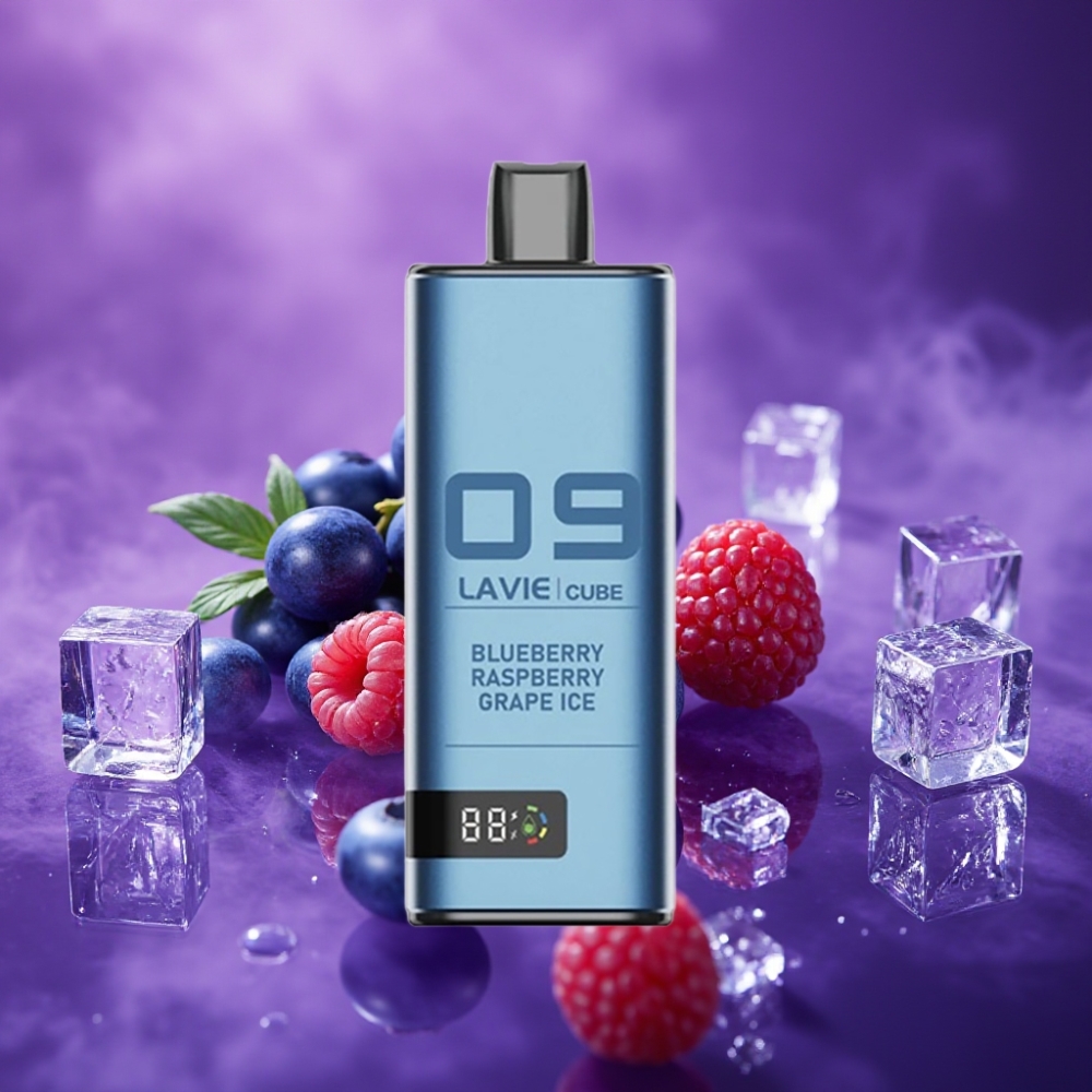 Lavie Cube 20000 Puffs Desechable Vape Arándano Frambuesa Uva Hielo Nic Sal 2% 5% 28ML 600mAh Tipo C