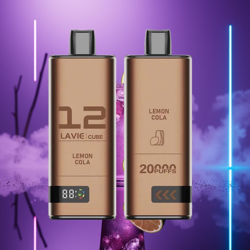 Lavie Cube 20000 Puffs Desechable Vape Limón Cola Nic Sal 2%/5% 28mL 600mAh Type C