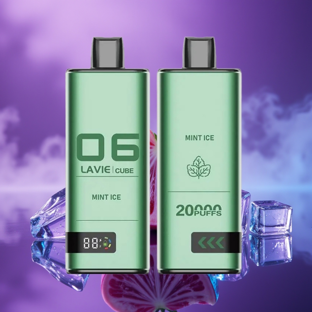 Lavie Cube 20000 Puffs Desechable Vape Menta Helada 28ML 5% Nicotina Tipo C 600mAh