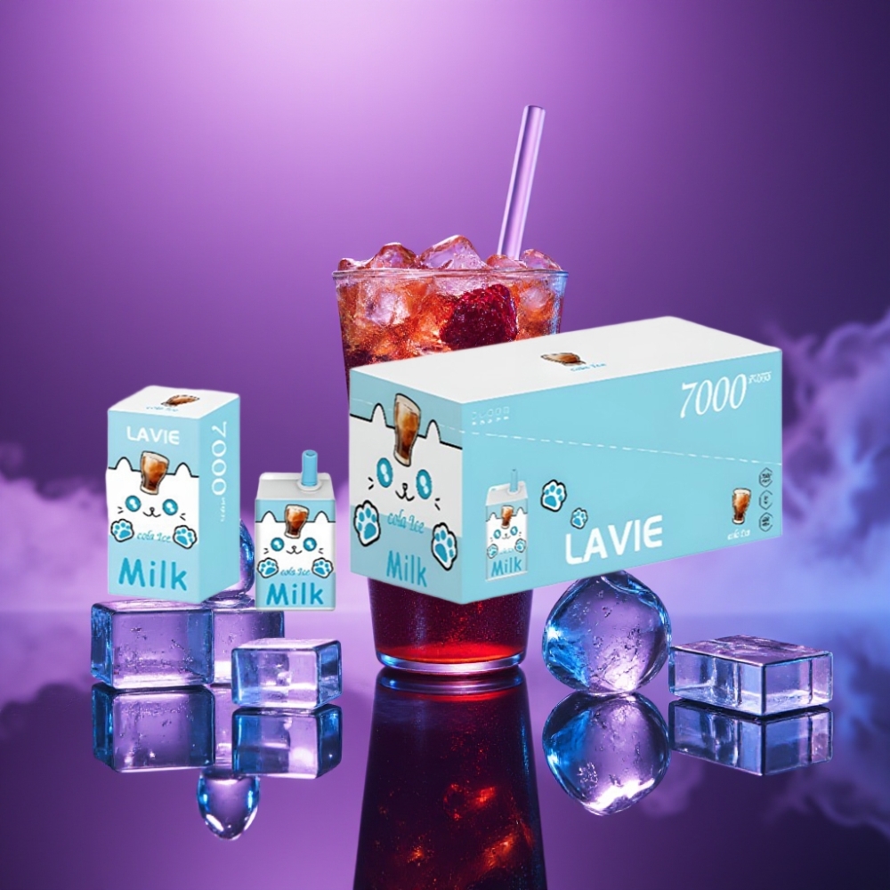 LAVIE Milk 7000 Puffs Vape Desechable Cola Helada Recargable Tipo C 16ML 5%