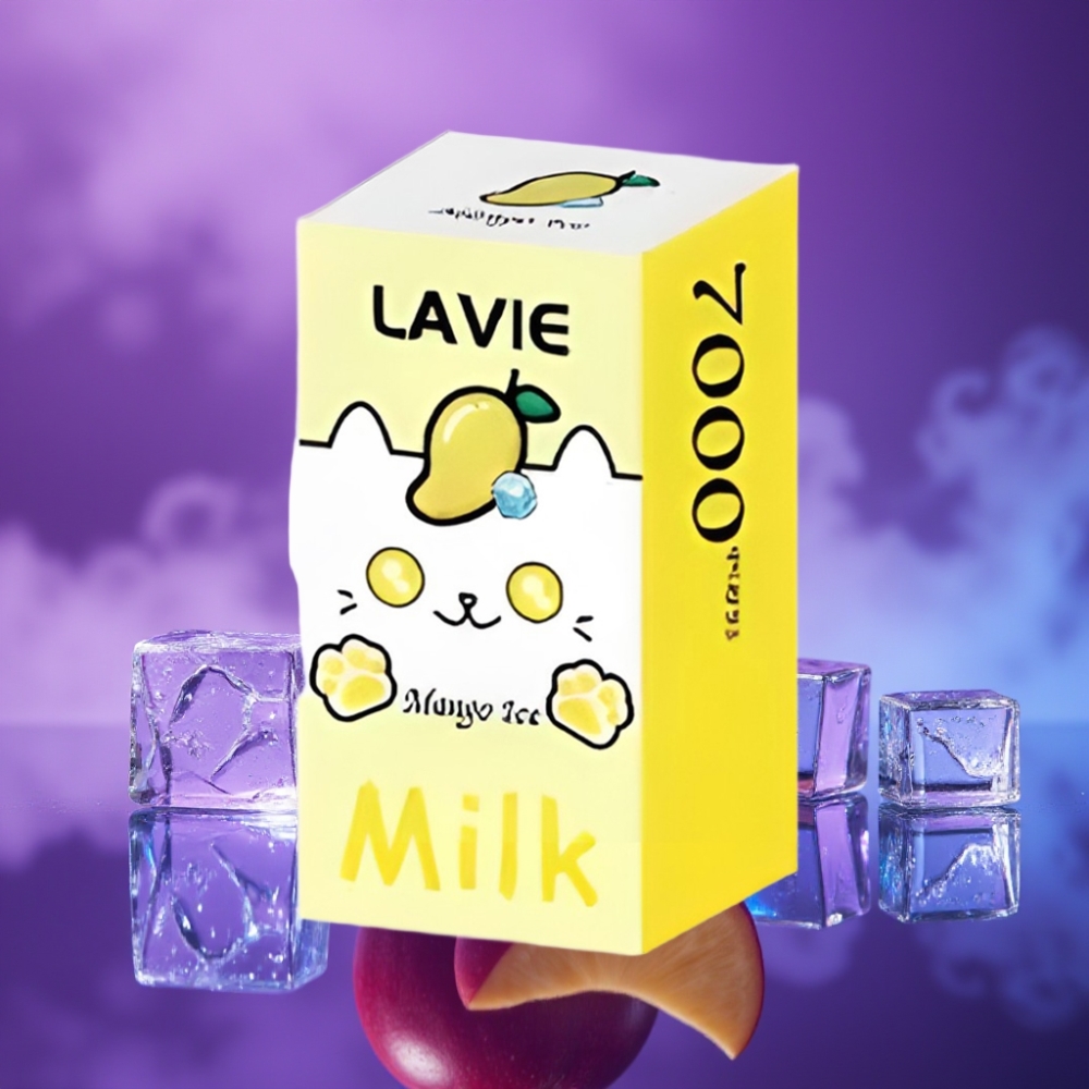 LAVIE Milk 7000 Puffs Vape Desechable Mango Helado 16ML 600mAh Tipo C Recargable 0.058kg