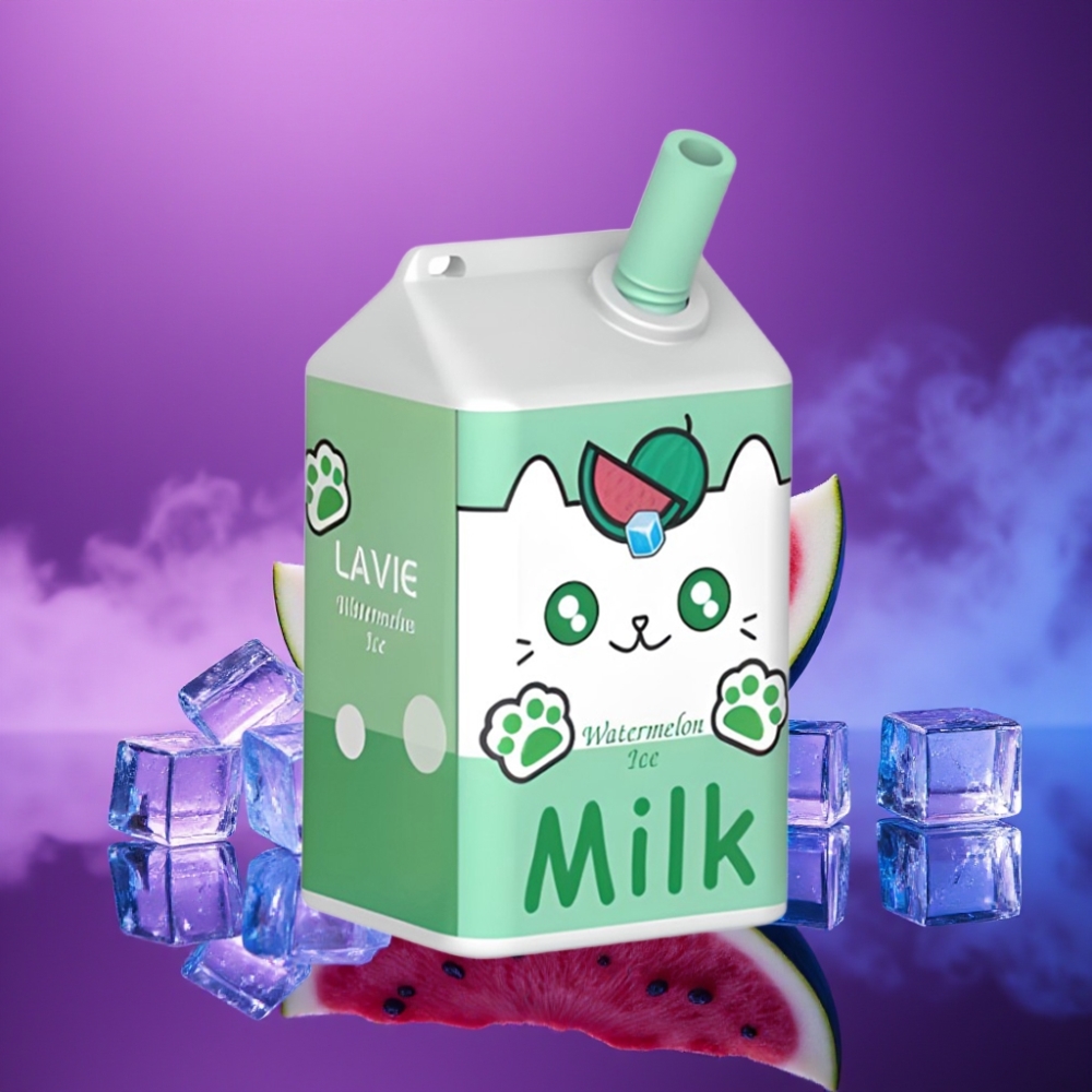 LAVIE Milk 7000 Puffs Vape Sandía Helada Recargable Tipo C 16ML 600mAh 0-5% Nicotina