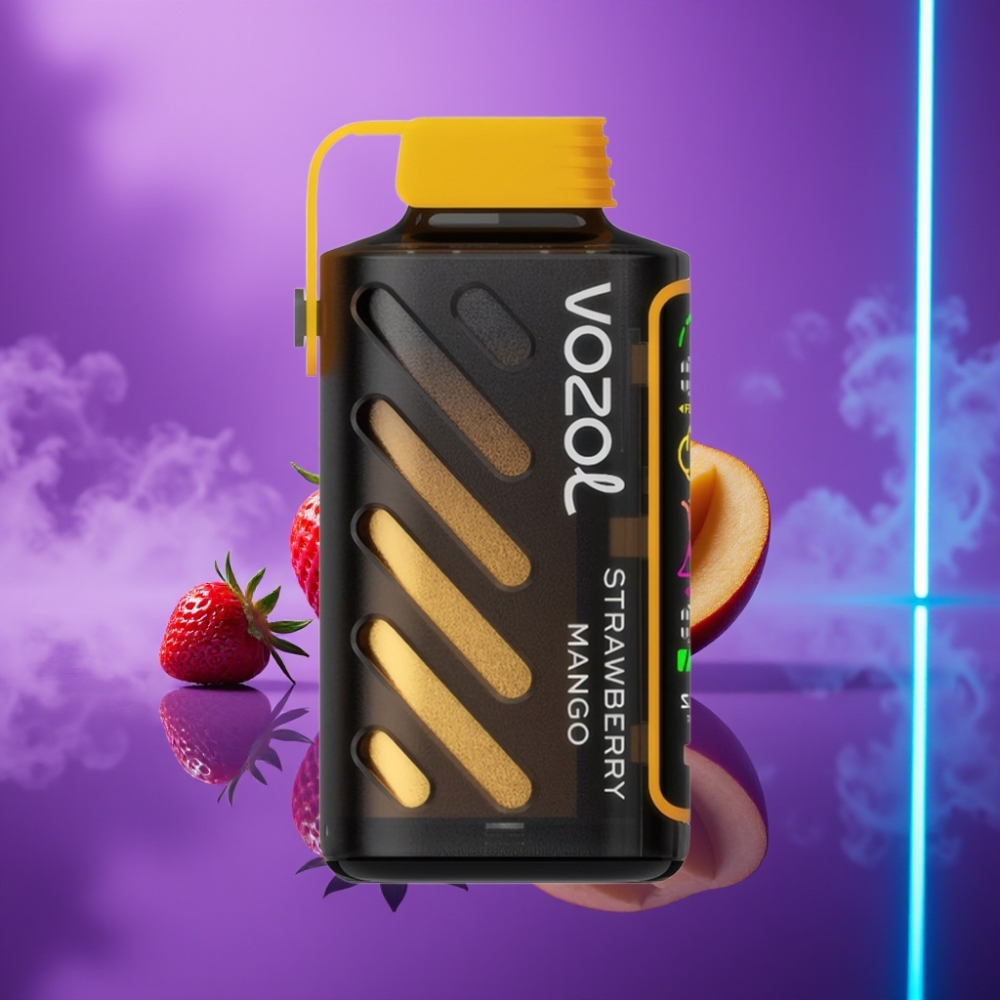 VOZOL Gear Power 20000 Puffs S.i.L.C. Tech Dual Mesh Coil Full Screen Display 20mL 5% Fresa Mango
