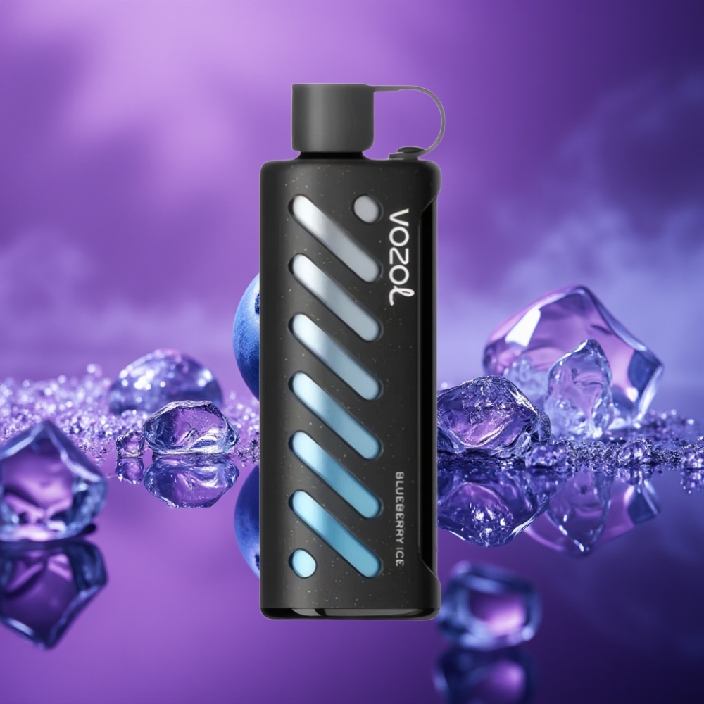 VOZOL Gear Shisha 25000 Puffs Vape Desechable Arándano Helado Dual Mesh 1000mAh 5mg/ml