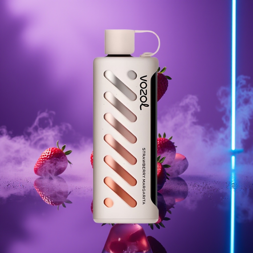 VOZOL Gear Shisha 25000 Puffs Vape Desechable Fresa Margarita S.i.L.C Tech Dual Mesh 1000mAh 5mg/ml