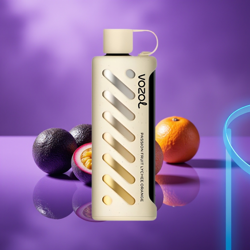 VOZOL Gear Shisha 25000 Puffs Vape Desechable Fruta de la Pasión Litchi Naranja 1000mAh 5mg