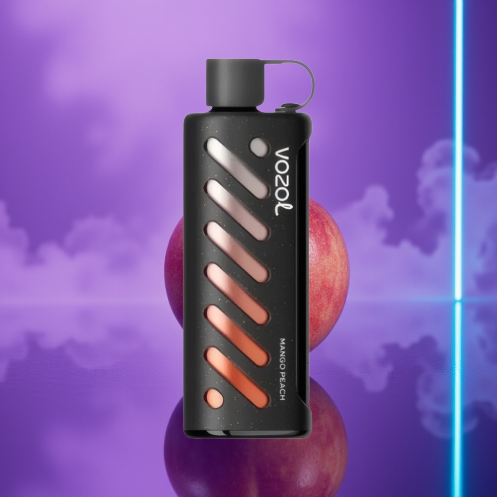 VOZOL Gear Shisha 25000 Puffs Vape Desechable Mango Durazno Dual Mesh 1000mAh 5mg