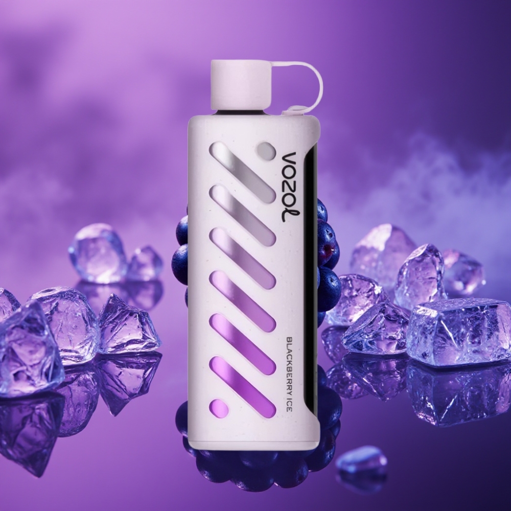 VOZOL Gear Shisha 25000 Puffs Vape Desechable Zarzamora Helada S.i.L.C Tech Dual Mesh 1000mAh 5mg/ml