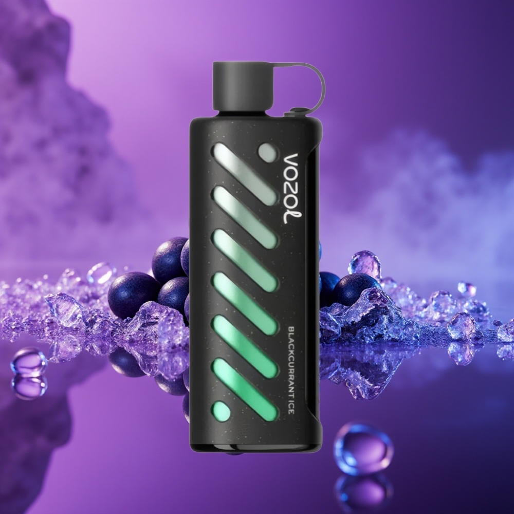 VOZOL Gear Shisha 25000 Puffs Vape Disposable Cassis Helado Dual Mesh 1000mAh 5mg/ml