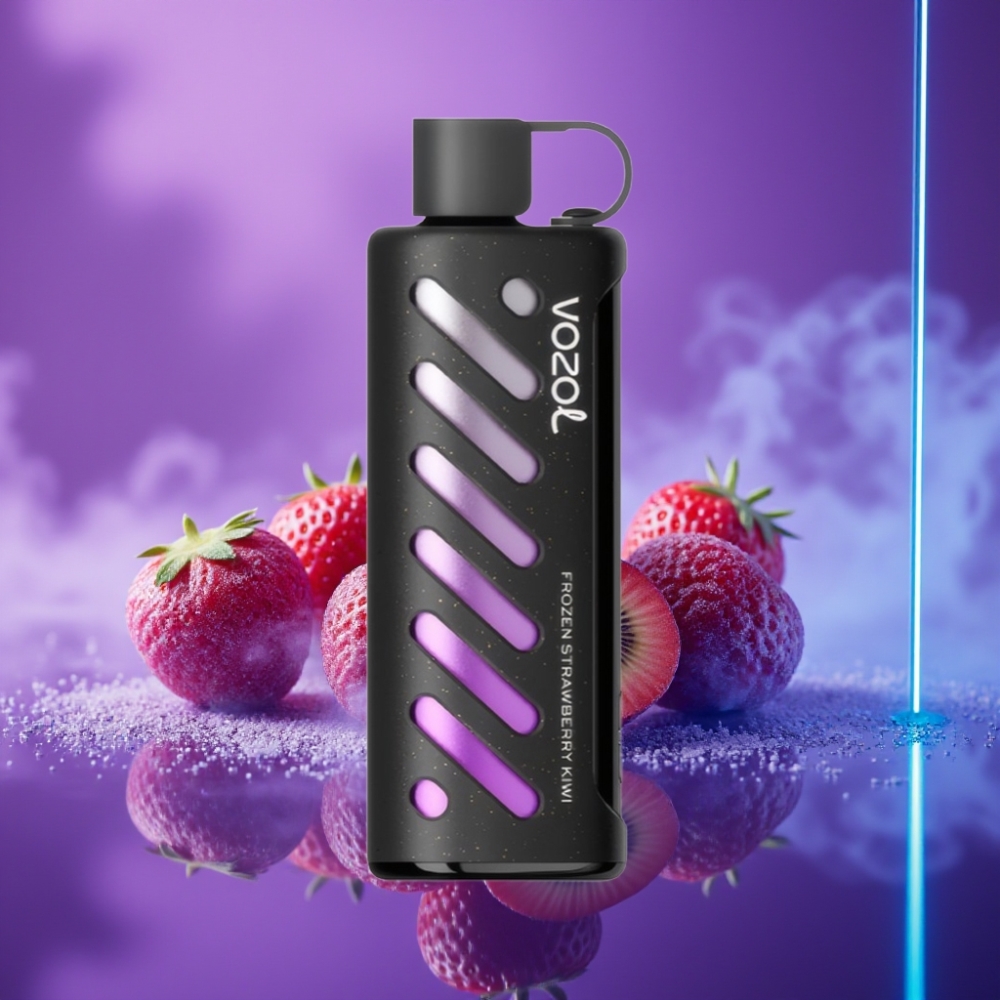 VOZOL Gear Shisha 25000 Puffs Vape Fresa Kiwi Congelada Dual Mesh 1000mAh 5mg