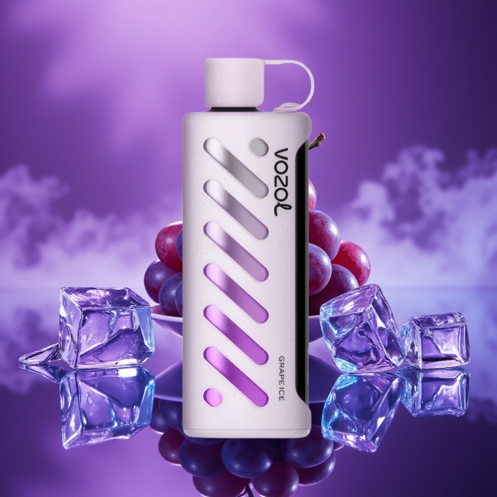 VOZOL Gear Shisha 25000 Puffs Vape Hielo Uva Dual Mesh 1000mAh 5mg/ml S.i.L.C Tech