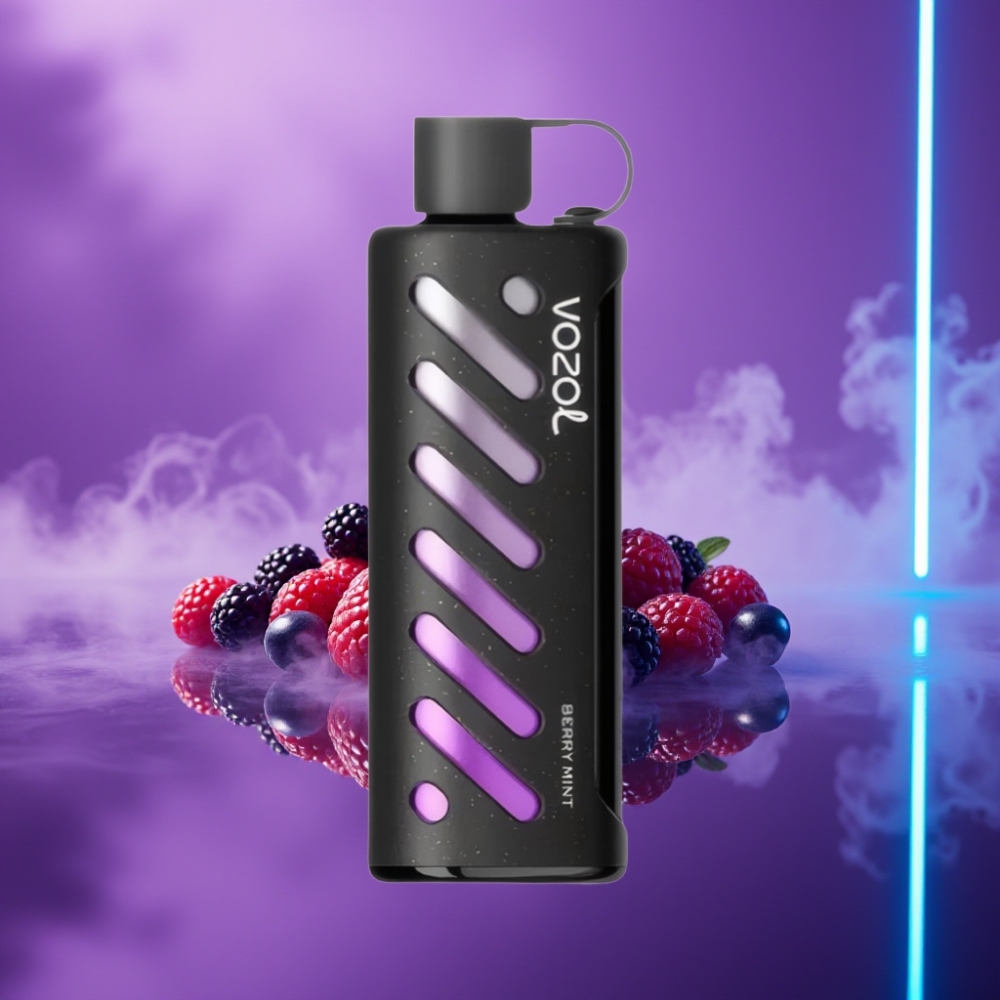 VOZOL Gear Shisha 25000 Puffs Vape Menta Baya 1000mAh 5mg/ml S.i.L.C Tech Dual Mesh