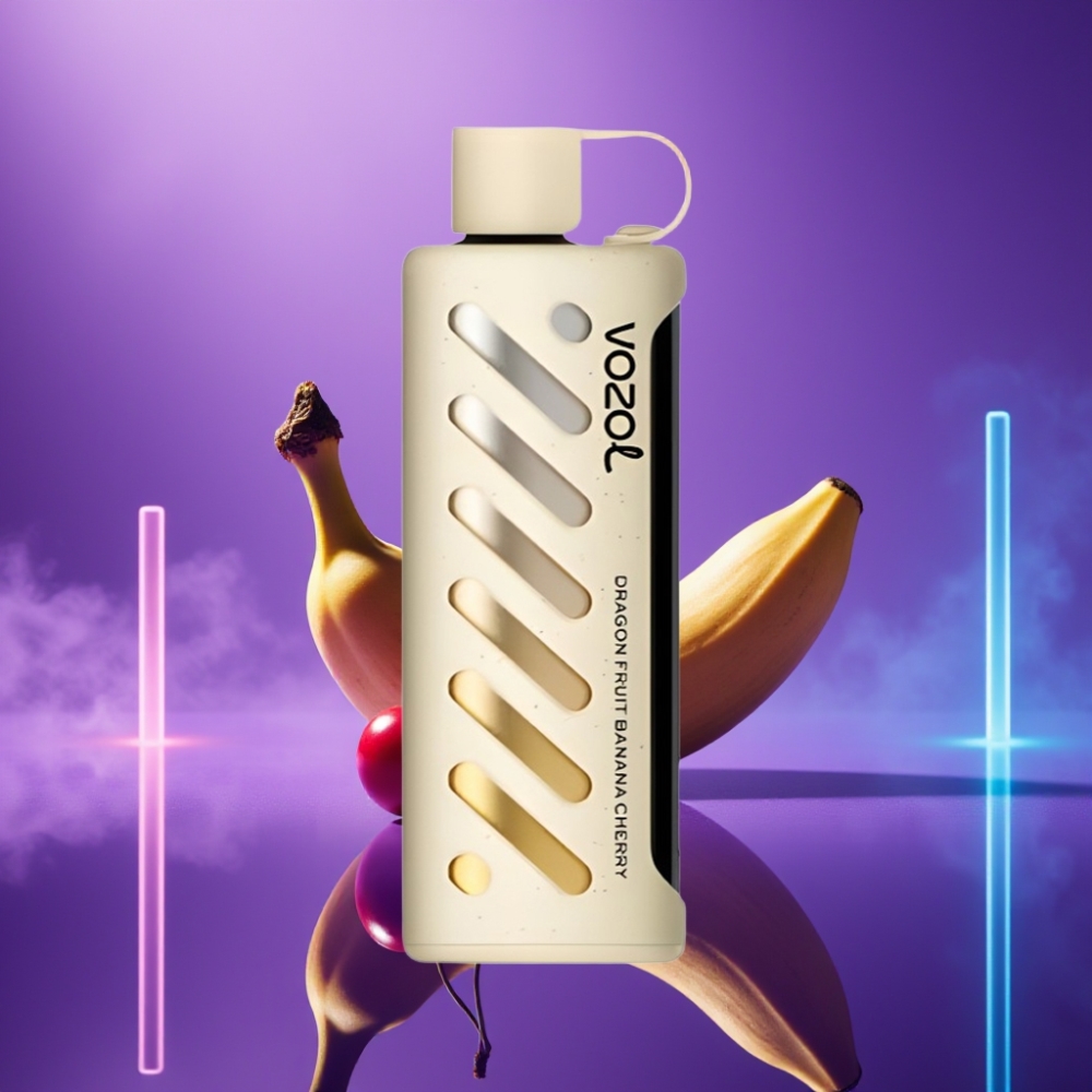 VOZOL Gear Shisha 25000 Puffs Vape Pitaya Plátano Cereza Dual Mesh S.i.L.C Tech 1000mAh 5mg/ml