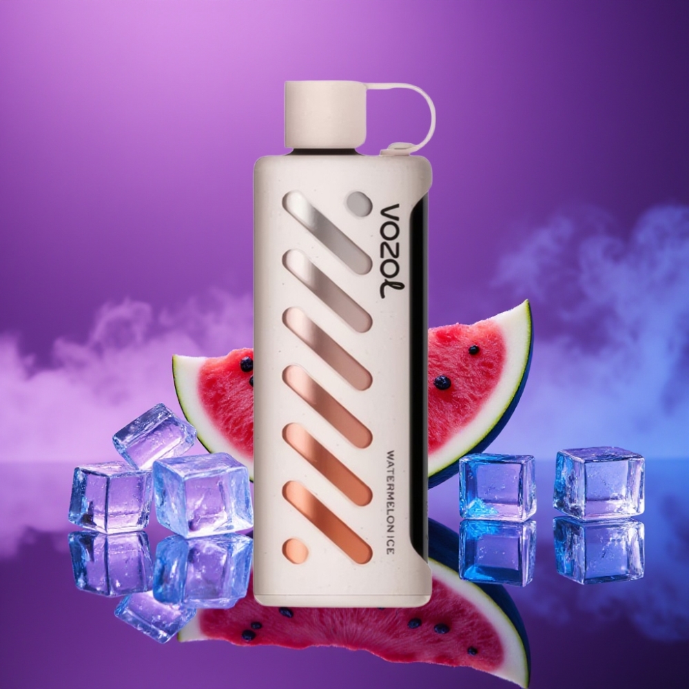 VOZOL Gear Shisha 25000 Puffs Vape Sandía Helada Dual Mesh S.i.L.C Tech 1000mAh 5mg/ml