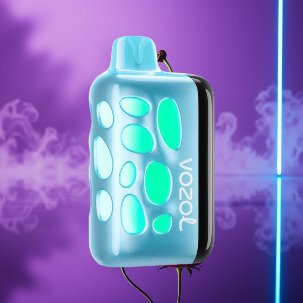 VOZOL RAVE 40000 Disposable Vape Cereza Fresa 270° Diseño Brillante Modo Fiesta 80% Carga 20 Min