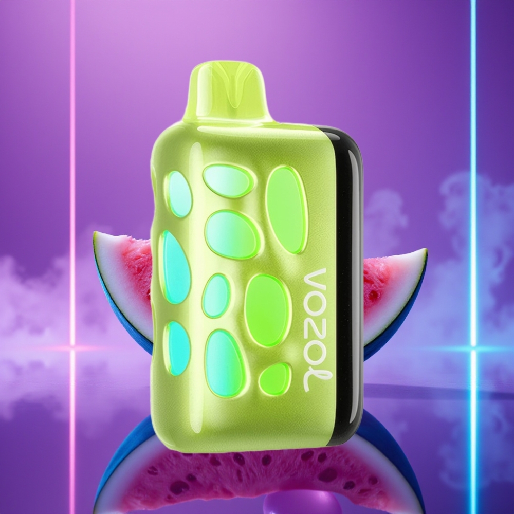 VOZOL RAVE 40000 Vape Desechable Sandía Chicle Diseño Vibrante 270° Modo Fiesta Carga Rápida Animación Eclipse Batería 1000mAh
