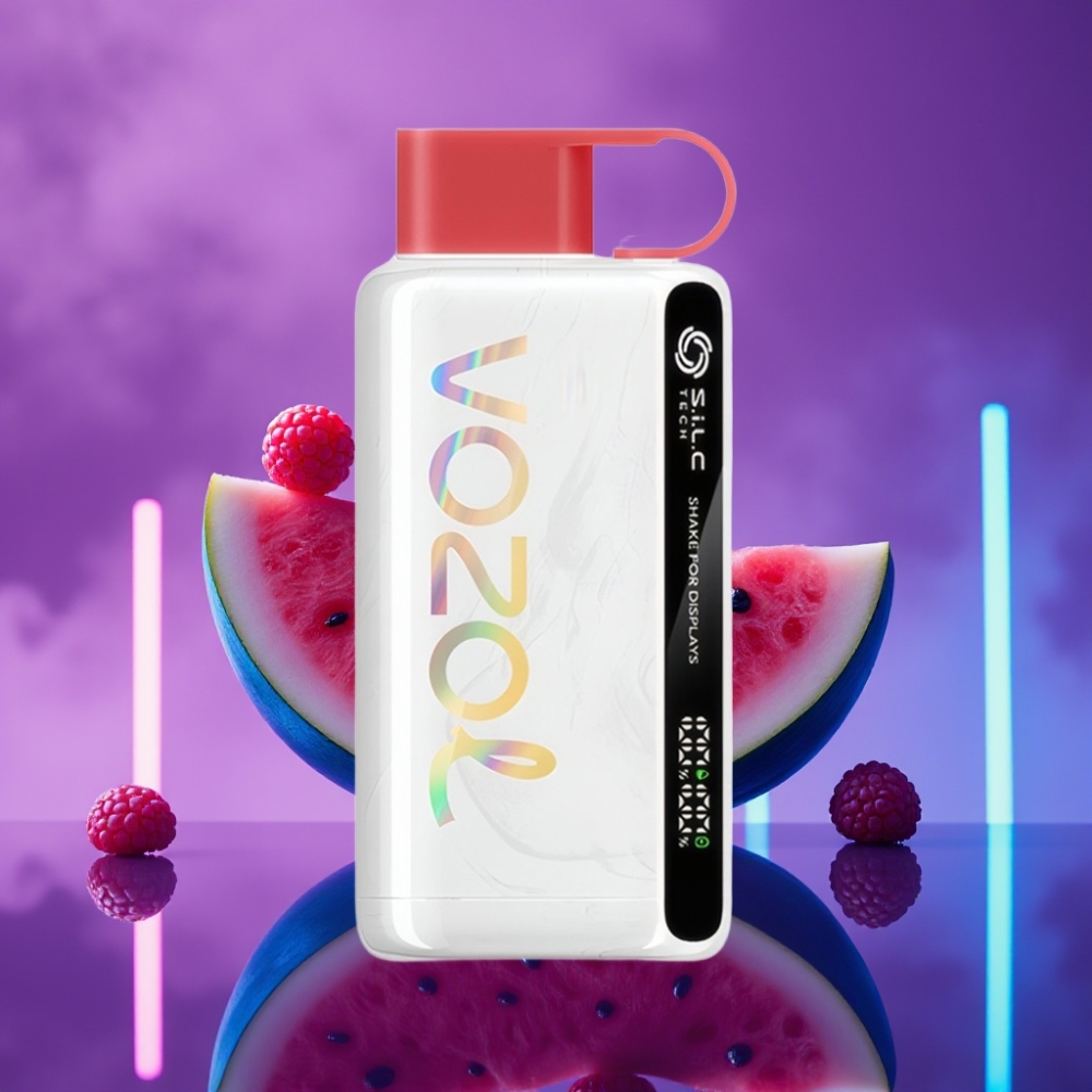 VOZOL STAR 9000/12000 Desechable Vape Frambuesa Sandía con S.i.L.C TECH, Carga 30% Más Rápida y 650mAh