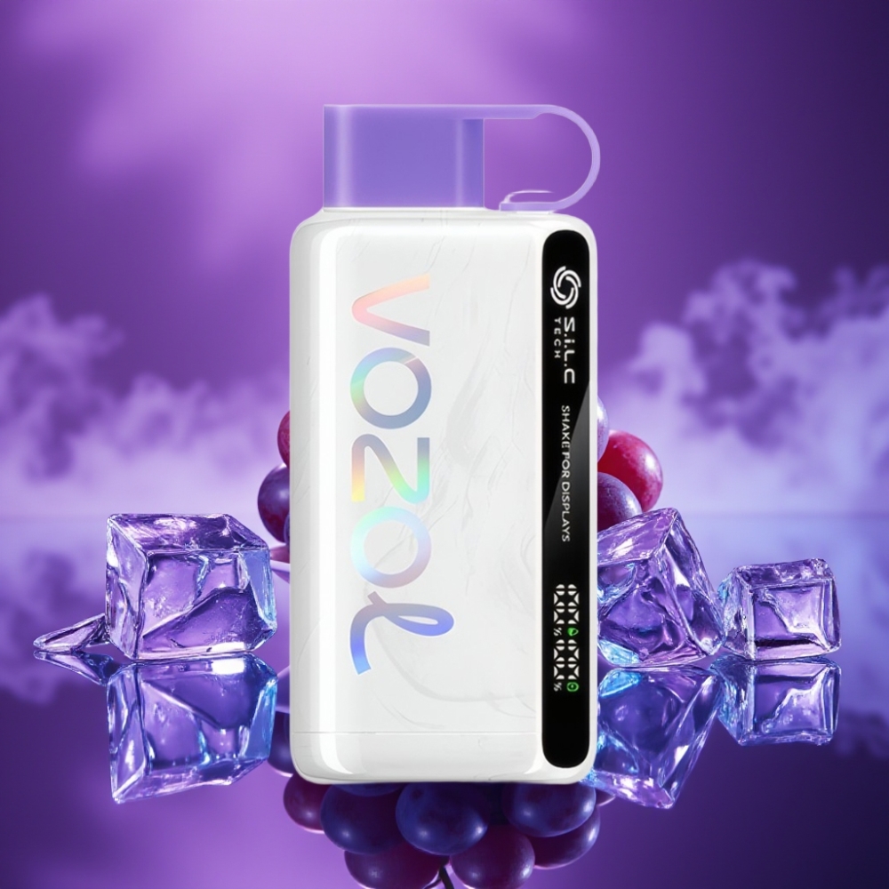 VOZOL STAR 9000/12000 Desechable Vape Hielo Uva S.i.L.C TECH Carga Rápida 30% Reciclado 650mAh