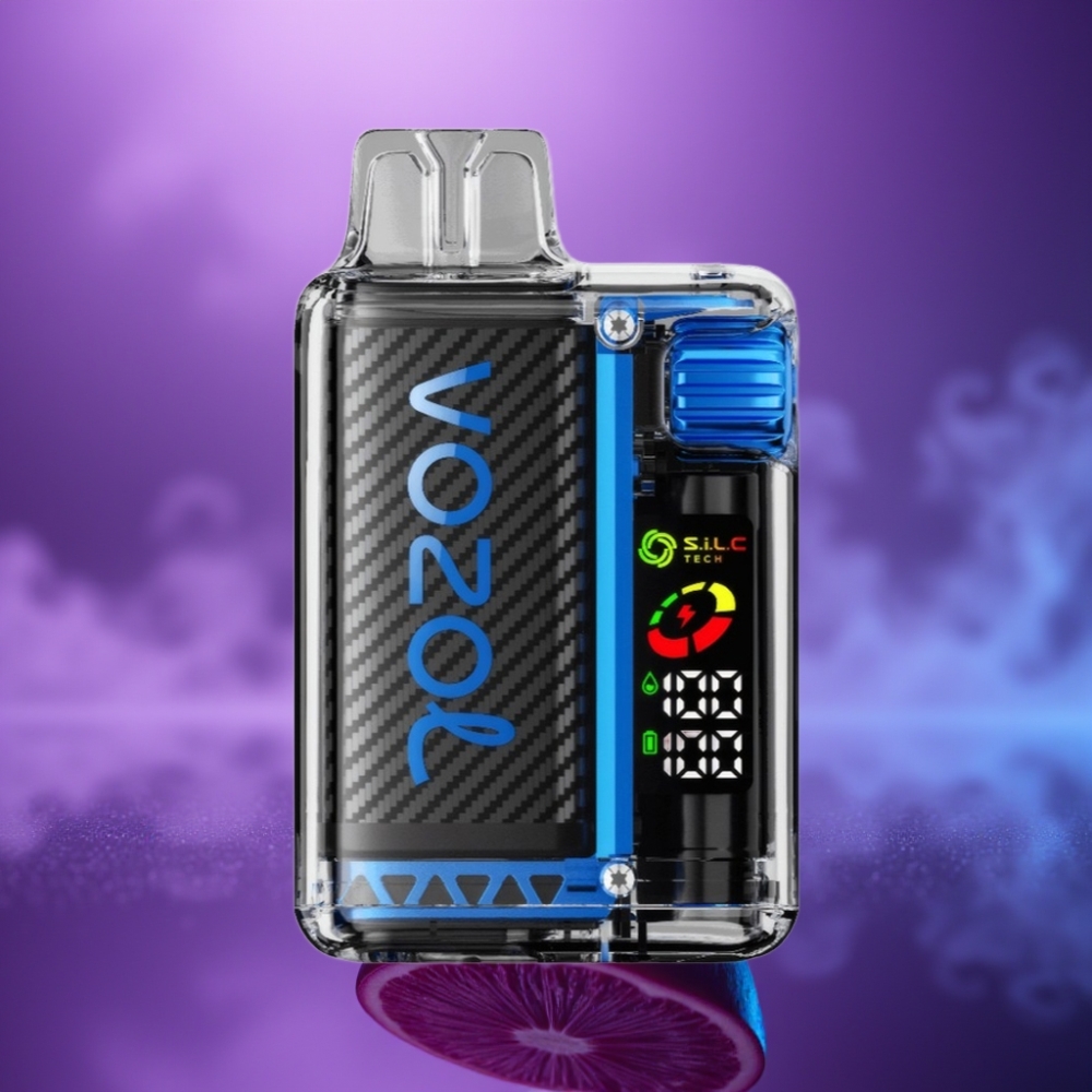 VOZOL Vista 20000 Puffs Vape Recargable Batería 650mAh Resistencia Dual Mesh OLED S.i.L.C Tech MCU 65% PCR TPD MTL 6 Niveles de Potencia Sabor Toro
