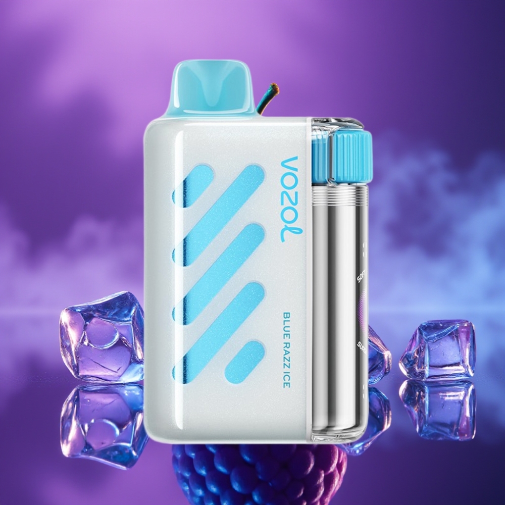 VOZOL VISTA 40000 Puffs Vape Recargable MTL 1000mAh Pantalla Malla Azul Frambuesa Hielo